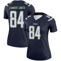 Women's KeAndre Lambert-Smith Los Angeles Chargers No.84 Legend Jersey - Navy