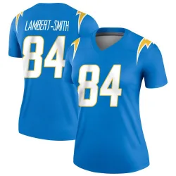 Women's KeAndre Lambert-Smith Los Angeles Chargers No.84 Legend Powder Jersey - Blue