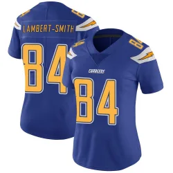 Women's KeAndre Lambert-Smith Los Angeles Chargers No.84 Limited Color Rush Vapor Untouchable Jersey - Royal