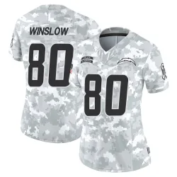 Women's Kellen Winslow Los Angeles Chargers No.80 Limited 2024 Salute to Service Jersey - Arctic Camo