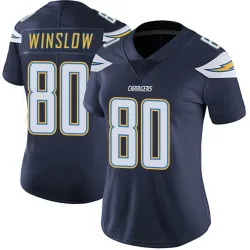 Women's Kellen Winslow Los Angeles Chargers No.80 Limited Team Color Vapor Untouchable Jersey - Navy