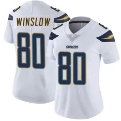 Women's Kellen Winslow Los Angeles Chargers No.80 Limited Vapor Untouchable Jersey - White