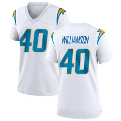 Women's Kendall Williamson Los Angeles Chargers No.40 Game Jersey - White