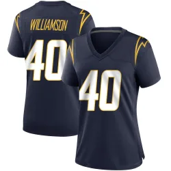 Women's Kendall Williamson Los Angeles Chargers No.40 Game Team Color Jersey - Navy