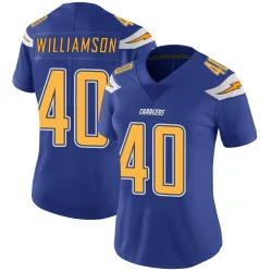 Women's Kendall Williamson Los Angeles Chargers No.40 Limited Color Rush Vapor Untouchable Jersey - Royal