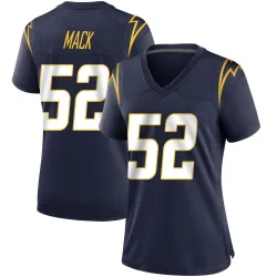Women's Khalil Mack Los Angeles Chargers No.52 Game Team Color Jersey - Navy