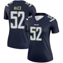 Women's Khalil Mack Los Angeles Chargers No.52 Legend Jersey - Navy