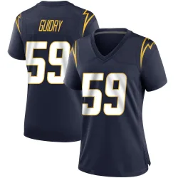 Women's Kylan Guidry Los Angeles Chargers No.59 Game Team Color Jersey - Navy