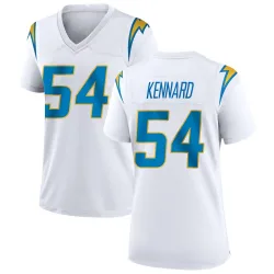 Women's Kyle Kennard Los Angeles Chargers No.54 Game Jersey - White