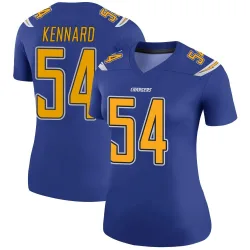 Women's Kyle Kennard Los Angeles Chargers No.54 Legend Color Rush Jersey - Royal