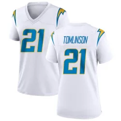 Women's LaDainian Tomlinson Los Angeles Chargers No.21 Game Jersey - White