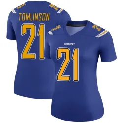 Women's LaDainian Tomlinson Los Angeles Chargers No.21 Legend Color Rush Jersey - Royal