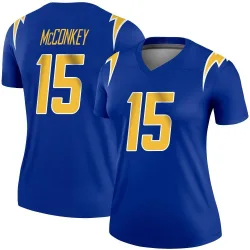 Women's Ladd McConkey Los Angeles Chargers No.15 Legend 2nd Alternate Jersey - Royal