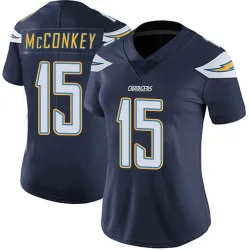 Women's Ladd McConkey Los Angeles Chargers No.15 Limited Team Color Vapor Untouchable Jersey - Navy
