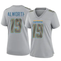 Women's Lance Alworth Los Angeles Chargers No.19 Game Atmosphere Fashion Jersey - Gray
