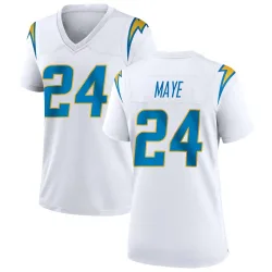 Women's Marcus Maye Los Angeles Chargers No.24 Game Jersey - White