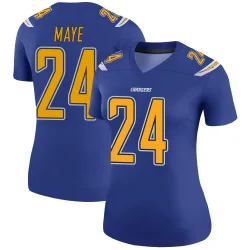 Women's Marcus Maye Los Angeles Chargers No.24 Legend Color Rush Jersey - Royal