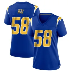 Women's Marlowe Wax Los Angeles Chargers No.58 Game 2nd Alternate Jersey - Royal