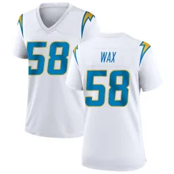 Women's Marlowe Wax Los Angeles Chargers No.58 Game Jersey - White