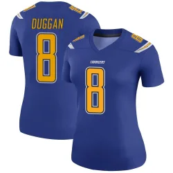 Women's Max Duggan Los Angeles Chargers No.8 Legend Color Rush Jersey - Royal