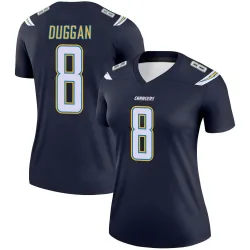 Women's Max Duggan Los Angeles Chargers No.8 Legend Jersey - Navy