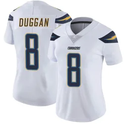 Women's Max Duggan Los Angeles Chargers No.8 Limited Vapor Untouchable Jersey - White