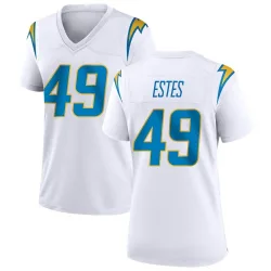 Women's Mike Estes Los Angeles Chargers No.49 Game Jersey - White