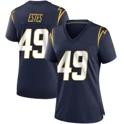 Women's Mike Estes Los Angeles Chargers No.49 Game Team Color Jersey - Navy