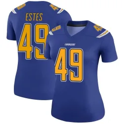 Women's Mike Estes Los Angeles Chargers No.49 Legend Color Rush Jersey - Royal