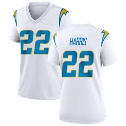 Women's Najee Harris Los Angeles Chargers No.22 Game Jersey - White