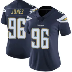 Women's Naquan Jones Los Angeles Chargers No.96 Limited Team Color Vapor Untouchable Jersey - Navy