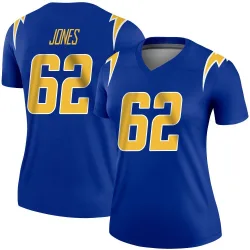 Women's Nash Jones Los Angeles Chargers No.62 Legend 2nd Alternate Jersey - Royal