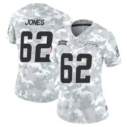 Women's Nash Jones Los Angeles Chargers No.62 Limited 2024 Salute to Service Jersey - Arctic Camo