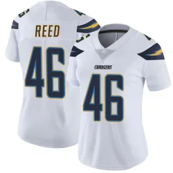 Women's Nikko Reed Los Angeles Chargers No.46 Limited Vapor Untouchable Jersey - White