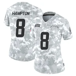 Women's Omarion Hampton Los Angeles Chargers No.8 Limited 2024 Salute to Service Jersey - Arctic Camo