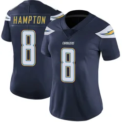 Women's Omarion Hampton Los Angeles Chargers No.8 Limited Team Color Vapor Untouchable Jersey - Navy
