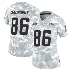 Women's Oronde Gadsden II Los Angeles Chargers No.86 Limited 2024 Salute to Service Jersey - Arctic Camo