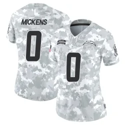 Women's R.J. Mickens Los Angeles Chargers No.0 Limited 2024 Salute to Service Jersey - Arctic Camo