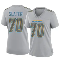 Women's Rashawn Slater Los Angeles Chargers No.70 Game Atmosphere Fashion Jersey - Gray