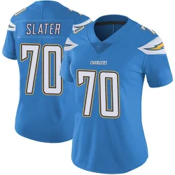 Women's Rashawn Slater Los Angeles Chargers No.70 Limited Powder Vapor Untouchable Alternate Jersey - Blue