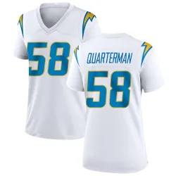 Women's Shaq Quarterman Los Angeles Chargers No.58 Game Jersey - White