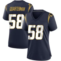 Women's Shaq Quarterman Los Angeles Chargers No.58 Game Team Color Jersey - Navy