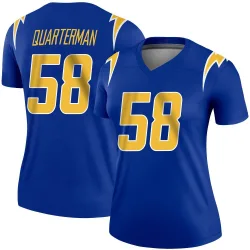 Women's Shaq Quarterman Los Angeles Chargers No.58 Legend 2nd Alternate Jersey - Royal
