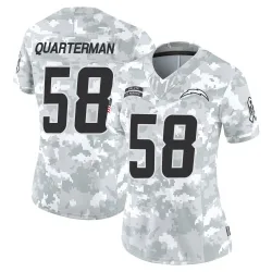 Women's Shaq Quarterman Los Angeles Chargers No.58 Limited 2024 Salute to Service Jersey - Arctic Camo