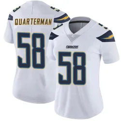 Women's Shaq Quarterman Los Angeles Chargers No.58 Limited Vapor Untouchable Jersey - White