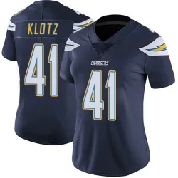 Women's Stevo Klotz Los Angeles Chargers No.41 Limited Team Color Vapor Untouchable Jersey - Navy