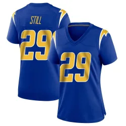 Women's Tarheeb Still Los Angeles Chargers No.29 Game 2nd Alternate Jersey - Royal