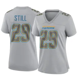 Women's Tarheeb Still Los Angeles Chargers No.29 Game Atmosphere Fashion Jersey - Gray