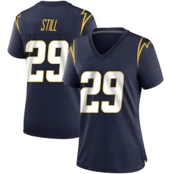 Women's Tarheeb Still Los Angeles Chargers No.29 Game Team Color Jersey - Navy