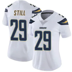 Women's Tarheeb Still Los Angeles Chargers No.29 Limited Vapor Untouchable Jersey - White
